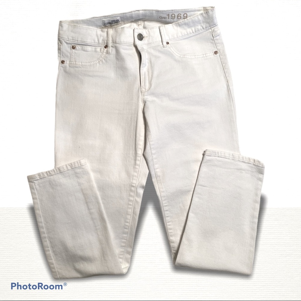1969 GAP white jean cropped pant